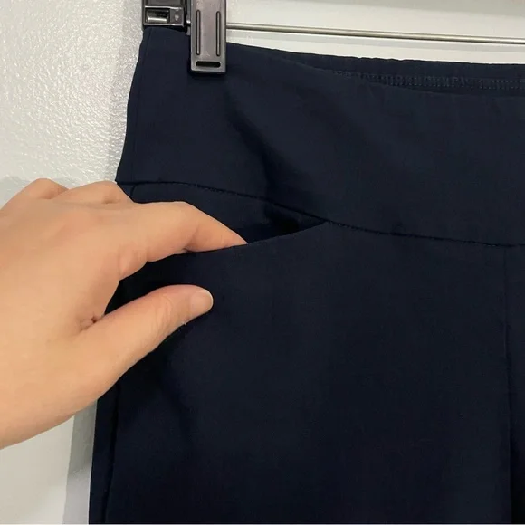 J. McLaughlin Winter Navy Slim cropped Pants Size 2 - Picture 7 of 13